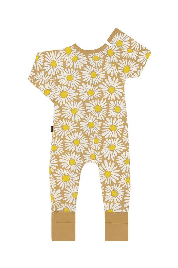 Wonderfresh Zip Wondersuits - Crazy Daisy Yellow